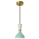 Robert Abbey - MN01LY - One Light Pendant - Clare - Modern Brass w/Mint Lily Painted