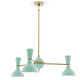 Robert Abbey - MN03MN - Three Light Chandelier - Clare - Modern Brass w/Mint Painted
