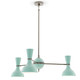 Robert Abbey - MN04MN - Three Light Chandelier - Clare - Polished Nickel w/Mint Painted