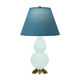 Robert Abbey - MN10B - One Light Accent Lamp - Small Double Gourd - Mint Glazed Ceramic w/Antique Natural Brass