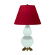 Robert Abbey - MN10R - One Light Accent Lamp - Small Double Gourd - Mint Glazed Ceramic w/Antique Natural Brass