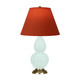 Robert Abbey - MN10T - One Light Accent Lamp - Small Double Gourd - Mint Glazed Ceramic w/Antique Natural Brass