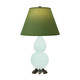 Robert Abbey - MN12G - One Light Accent Lamp - Small Double Gourd - Mint Glazed Ceramic w/Antique Silver
