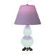 Robert Abbey - MN12L - One Light Accent Lamp - Small Double Gourd - Mint Glazed Ceramic w/Antique Silver