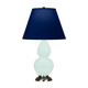 Robert Abbey - MN12N - One Light Accent Lamp - Small Double Gourd - Mint Glazed Ceramic w/Antique Silver