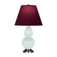 Robert Abbey - MN12P - One Light Accent Lamp - Small Double Gourd - Mint Glazed Ceramic w/Antique Silver