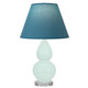 Robert Abbey - MN13B - One Light Accent Lamp - Small Double Gourd - Mint Glazed Ceramic w/Lucite