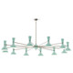 Robert Abbey - MN13MN - 12 Light Chandelier - Clare - Polished Nickel w/Mint Painted