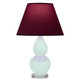 Robert Abbey - MN13P - One Light Accent Lamp - Small Double Gourd - Mint Glazed Ceramic w/Lucite