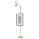 Robert Abbey - MN16LY - One Light Floor Easel - Clare - Modern Brass w/Mint Lily Painted