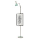 Robert Abbey - MN17LY - One Light Floor Easel - Clare - Polished Nickel w/Mint Lily Painted