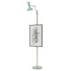 Robert Abbey - MN17MN - One Light Floor Easel - Clare - Polished Nickel w/Mint Painted