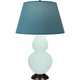 Robert Abbey - MN21B - One Light Table Lamp - Double Gourd - Mint Glazed Ceramic w/Deep Patina Bronze