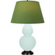 Robert Abbey - MN21G - One Light Table Lamp - Double Gourd - Mint Glazed Ceramic w/Deep Patina Bronze
