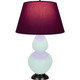 Robert Abbey - MN21P - One Light Table Lamp - Double Gourd - Mint Glazed Ceramic w/Deep Patina Bronze