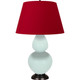 Robert Abbey - MN21R - One Light Table Lamp - Double Gourd - Mint Glazed Ceramic w/Deep Patina Bronze