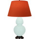 Robert Abbey - MN21T - One Light Table Lamp - Double Gourd - Mint Glazed Ceramic w/Deep Patina Bronze