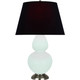 Robert Abbey - MN22K - One Light Table Lamp - Double Gourd - Mint Glazed Ceramic w/Antique Silver