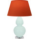 Robert Abbey - MN23T - One Light Table Lamp - Double Gourd - Mint Glazed Ceramic w/Lucite