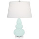 Robert Abbey - MN33X - One Light Accent Lamp - Small Triple Gourd - Mint Glazed Ceramic w/Lucite