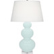 Robert Abbey - MN43X - One Light Table Lamp - Triple Gourd - Mint Glazed Ceramic w/Lucite