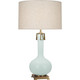 Robert Abbey - MN992 - One Light Table Lamp - Athena - Mint Glazed Ceramic w/Aged Brass