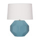 Robert Abbey - MOB02 - One Light Accent Lamp - Small Franklin - Matte Steel Blue Glazed Ceramic