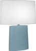 Robert Abbey - MOB03 - One Light Table Lamp - Victor - Matte Steel Blue Glazed Ceramic