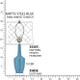 Robert Abbey - MOB35 - One Light Accent Lamp - Small Emma - Matte Steel Blue Glazed Ceramic w/Polished Nickel