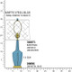 Robert Abbey - MOB36 - One Light Accent Lamp - Small Emma - Matte Steel Blue Glazed Ceramic w/Warm Brass