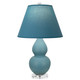 Robert Abbey - MOB53B - One Light Accent Lamp - Small Double Gourd - Matte Steel Blue Glazed Ceramic w/Lucite