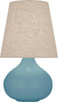 Robert Abbey - MOB91 - One Light Accent Lamp - Small June - Matte Steel Blue Glazed Ceramic