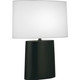 Robert Abbey - MOS03 - One Light Table Lamp - Victor - Matte Obsidian Glazed Ceramic