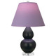 Robert Abbey - MOS13L - One Light Accent Lamp - Small Double Gourd - Matte Obsidian Glazed Ceramic w/Lucite