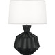 Robert Abbey - MOS17 - One Light Table Lamp - Orion - Matte Obsidian Glazed Ceramic