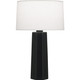 Robert Abbey - MOS60 - One Light Table Lamp - Mason - Matte Obsidian Glazed Ceramic