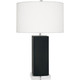 Robert Abbey - MOS95 - One Light Table Lamp - Harvey - Matte Obsidian Glazed Ceramic