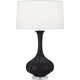 Robert Abbey - MOS96 - One Light Table Lamp - Pike - Matte Obsidian Glazed Ceramic w/Lucite