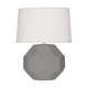 Robert Abbey - MST01 - One Light Table Lamp - Franklin - Matte Smokey Taupe Glazed Ceramic