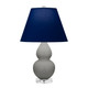 Robert Abbey - MST53N - One Light Accent Lamp - Small Double Gourd - Matte Smokey Taupe Glazed Ceramic w/Lucite