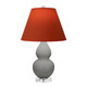 Robert Abbey - MST53T - One Light Accent Lamp - Small Double Gourd - Matte Smokey Taupe Glazed Ceramic w/Lucite
