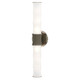 Robert Abbey - MST84 - Two Light Wall Sconce - Kane - Matte Smokey Taupe w/Polished Nickel