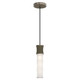 Robert Abbey - MST86 - One Light Pendant - Kane - Matte Smokey Taupe w/Polished Nickel