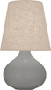 Robert Abbey - MST91 - One Light Accent Lamp - Small June - Matte Smokey Taupe Glazed Ceramic