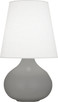 Robert Abbey - MST93 - One Light Accent Lamp - Small June - Matte Smokey Taupe Glazed Ceramic