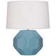 Robert Abbey - OB01 - One Light Table Lamp - Franklin - Steel Blue Glazed Ceramic