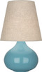 Robert Abbey - OB91 - One Light Accent Lamp - Small June - Steel Blue Glazed Ceramic