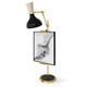 Robert Abbey - OS14BN - One Light Table Easel - Clare - Modern Brass w/Obsidian Bone Painted
