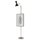 Robert Abbey - OS17OS - One Light Floor Easel - Clare - Polished Nickel w/Obsidian Painted