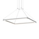 Sonneman - 2787.16 - LED Pendant - Stix Square - Bright Satin Aluminum